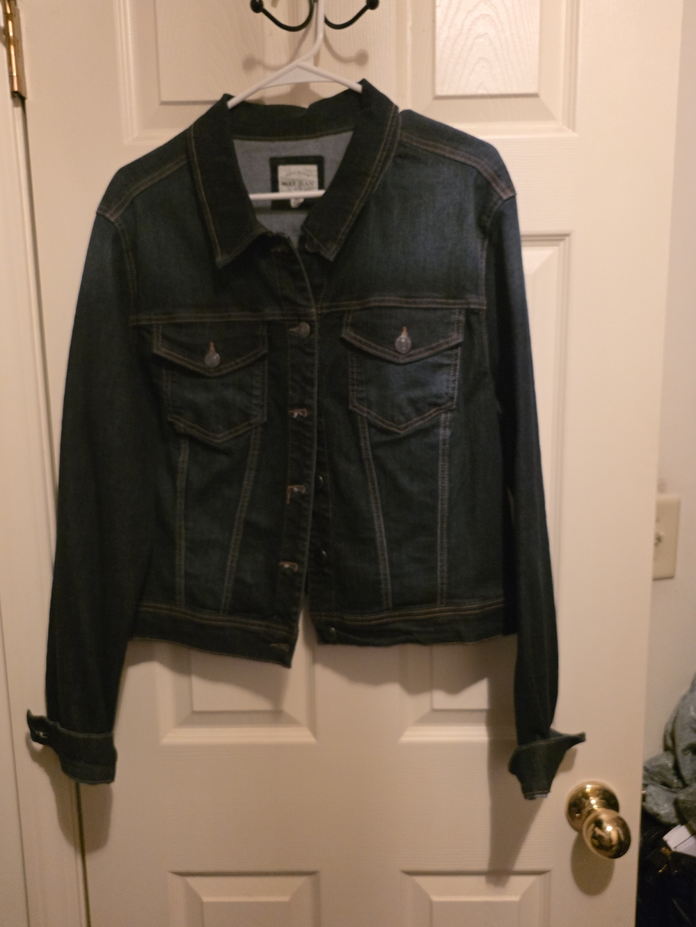 Wax Jean Dark Blue Denim Trucker Jacket